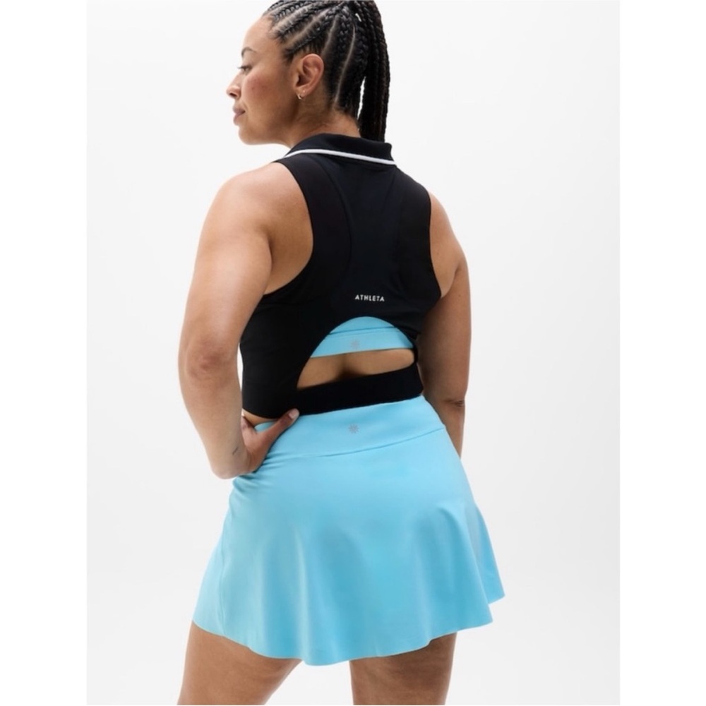 NWT Athleta‎ Ace Advantage High Rise 13.5" SKORT, Aqua, Size 1X - Picture 3 of 4